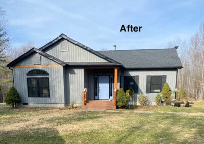 After complete exterior remodel
