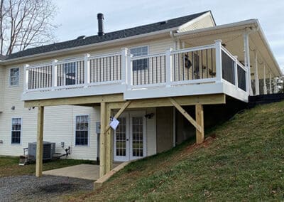 New deck and railing