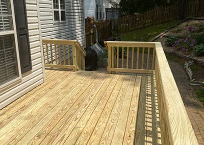 New wood deck