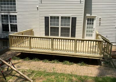 New wood deck